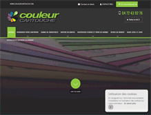 Tablet Screenshot of couleurcartouche.com